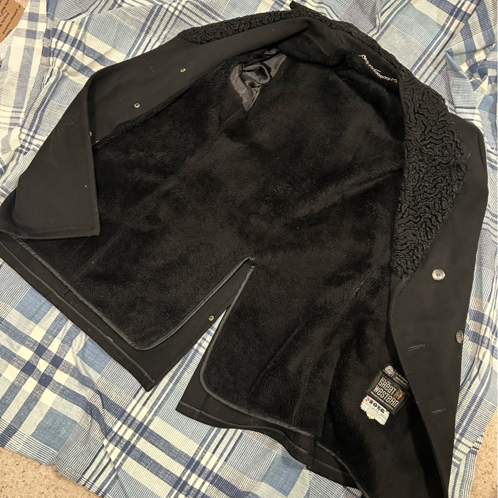 Wool coat- HEAVY Great WesternlROBITSHEK SCHNEIDER •MINNENPOLS Borg Pile - Picture 9 of 13